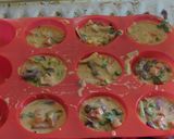 A picture of step 3 of THE BEST VEGAN FRITTATAS! gluten free, baked snack.