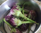 A picture of step 1 of Quick baingan curry.