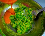 A picture of step 3 of Green garlic sabzi.