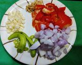 A picture of step 2 of Dhaba style spicy mixed dal (with and without egg).