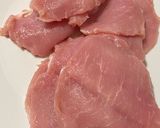 Sajttal-sonkával-gombával töltött karaj rántva recept fázis 1 fotója