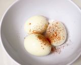 Foto langkah ke 2 dari resep Sarapan Diet : Egg Mayo Sandwich (225 kkal).