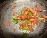 A picture of step 2 of Broccoli Drumstick leaves Stir Fry.