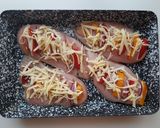 Zöldséggel tűzdelt csirkemell recept fázis 5 fotója