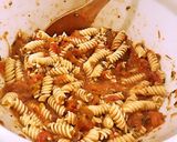 A picture of step 3 of Roasted heirloom tomato mozzarella pasta.