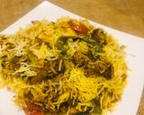A picture of step 11 of Mutton Biryani.