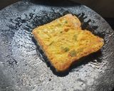 A picture of step 3 of Bread Pudla.