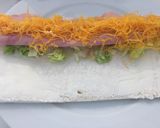 Foto del paso 5 de la receta Canapés con huevo hilado fáciles y baratos para Navidad