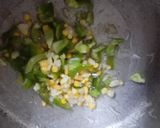 A picture of step 3 of Corn Rice.