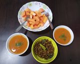 A picture of step 8 of Roasted tomato soup & chana.