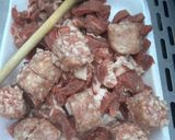 A picture of step 3 of Neapolitan-Style Ragù on the BBQ.