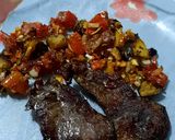Foto del paso 6 de la receta: Entraña con revuelto de verduras en parrigas