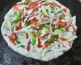 सूजी वेजी चीला (Suji veggie cheela recipe in Hindi) रेसिपी चरण 3 फोटो