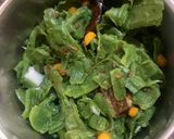 A picture of step 3 of Torai chilka chutney (Ridge gourd skin chutney).