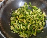 A picture of step 2 of Kartule bhaji.