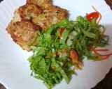 Foto del paso 8 de la receta: Buñuelos de merluza, pota y palitos de cangrejo