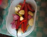 Foto langkah ke 4 dari resep Saus sambal kulit buah naga.