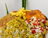 عکس مرحله 1 از دستور شوید پلو با مرغ
