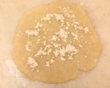 A picture of step 2 of Badam puri.