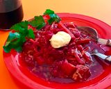 Foto del paso 15 de la receta: Mi borsch de invierno, sopa caliente de remolacha para el frío
