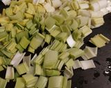 Une image de l'étape 4 de Gratin de Crozets poireaux chorizo comté.
