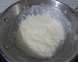 A picture of step 2 of Vrat Mysore pak (desiccated coconut).