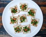 A picture of step 3 of Salsa Cream Cracker Bites.