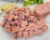 Hình bước làm 1 của món Cơm Rang Kim Chi Thịt Hộp Spam