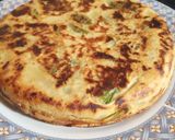 Foto del paso 3 de la receta: Tortilla de zapallitos y cebolla caramelizada sin huevos