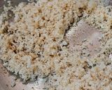 A picture of step 2 of Panjiri (Krishna Bhog).