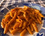 A picture of step 5 of Pasta with Creamy Bell Pepper Sauce.