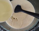 A picture of step 2 of Eggless Banana walnut cake.