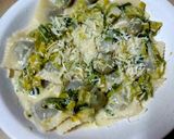Foto del paso 8 de la receta: Pastas con crema de puerros y habas, para disfrutar!