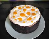 A picture of step 13 of Vickys Easter Creme Egg Cheesecake GF DF EF SF NF Vegan.