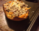 A picture of step 3 of Spaghetti squash.