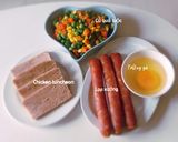 Hình bước làm 1 của món CƠM chiên Dương Châu