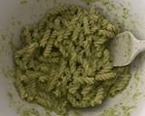 A picture of step 4 of Pasta with Zucchini Pesto.