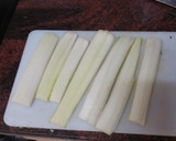 Foto del paso 1 de la receta: Pencas rellenas de jamón y queso