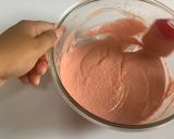 A picture of step 2 of Roohafza Rava Cake.