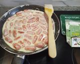 Foto del paso 9 de la receta: Mini salchichas de pollo al roquefort con calabacín y papas