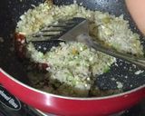 A picture of step 2 of Lal Mathachi Bhaji or Lal Saag Bhaji.