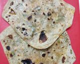A picture of step 4 of Coriander paratha.