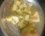 A picture of step 1 of Apple Peanut Subji.