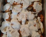 Édesburgonyás rakott tarja recept fázis 3 fotója