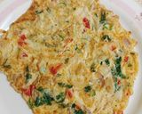A picture of step 4 of Omelette,Bread 🍞🥚🥚🍞.
