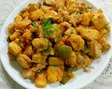 A picture of step 13 of Paneer chilli.