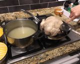 A picture of step 8 of Korean ginseng chicken soup 🥣.