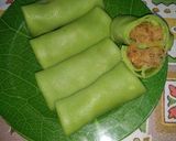 Foto langkah ke 7 dari resep Dadar gulung inti kelapa durian.