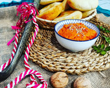 Foto del paso 3 de la receta: Muhammara 🥣 y pan de pita árabe 🥙