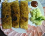 A picture of step 1 of Veg roll.